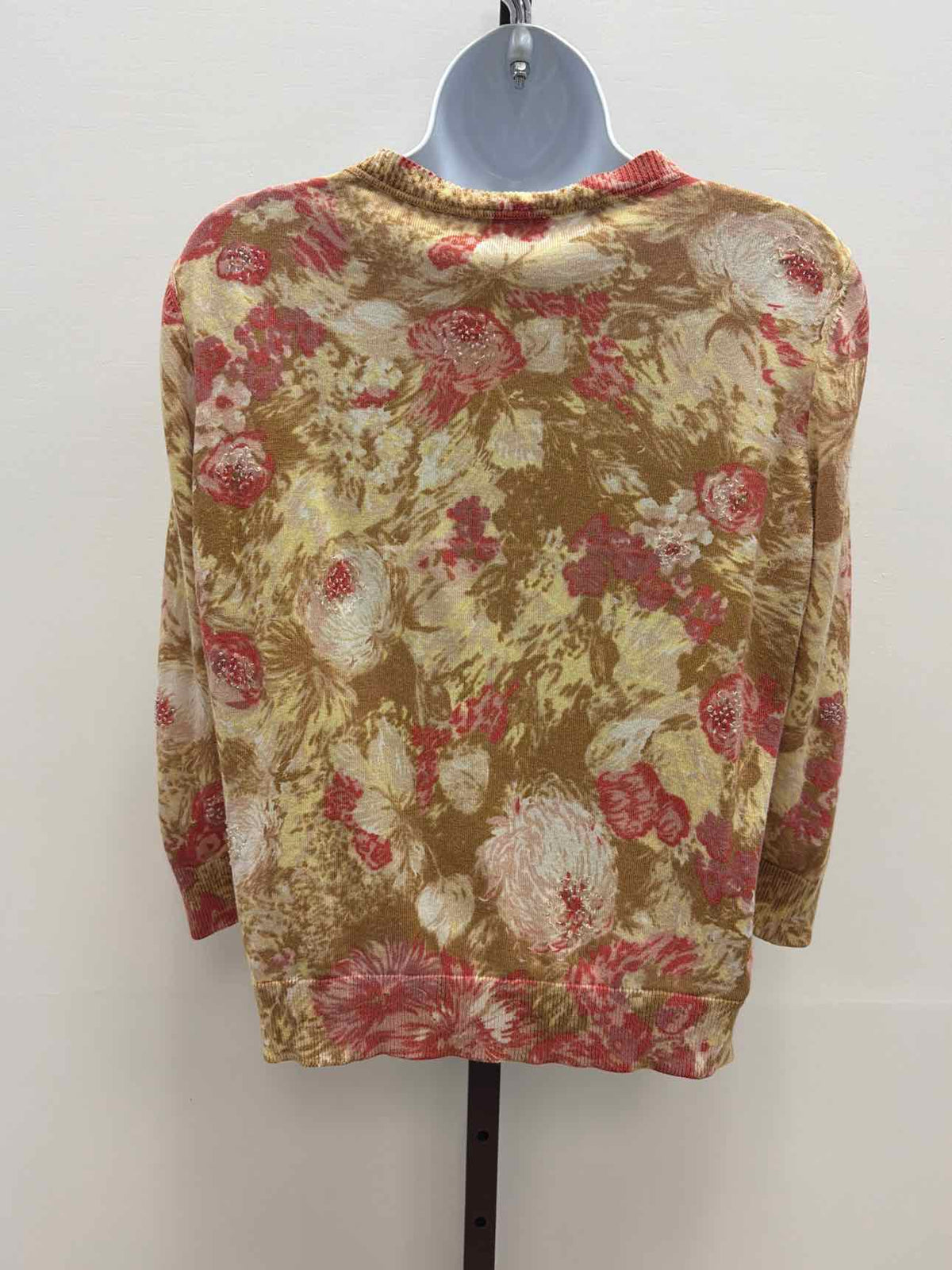 Talbots Size M Tan Preloved Cardigan