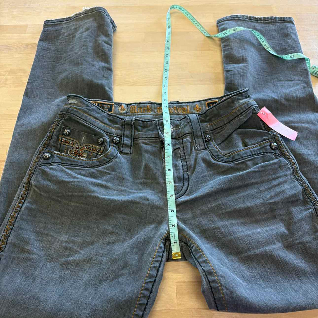 Rock Revival Size 29 Gray MENS Jeans