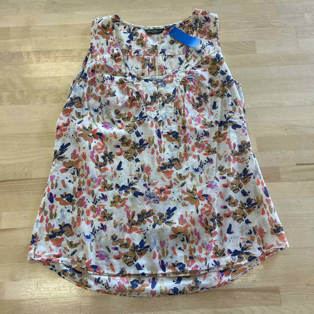 Eddie Bauer Size M White Pink Preloved Tank