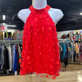Lena Size M Red Mesh Preloved Sleeveless