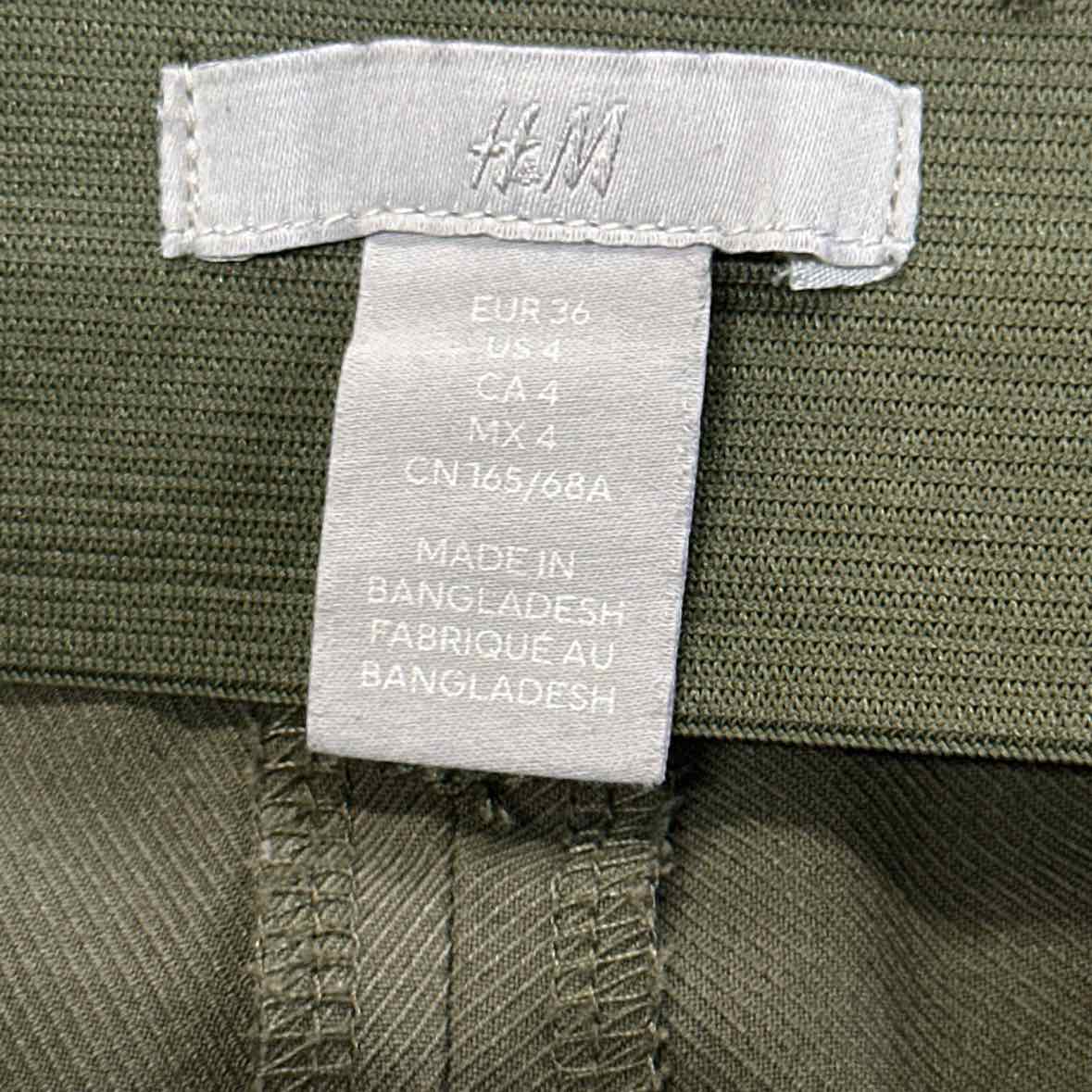 H&M Size 4 Green Pants