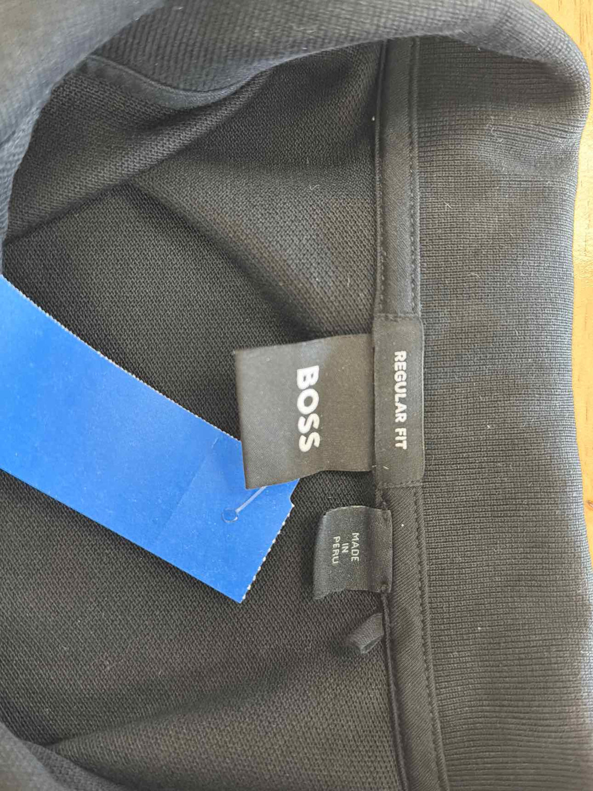 BOSS Size L Black New MENS Polo