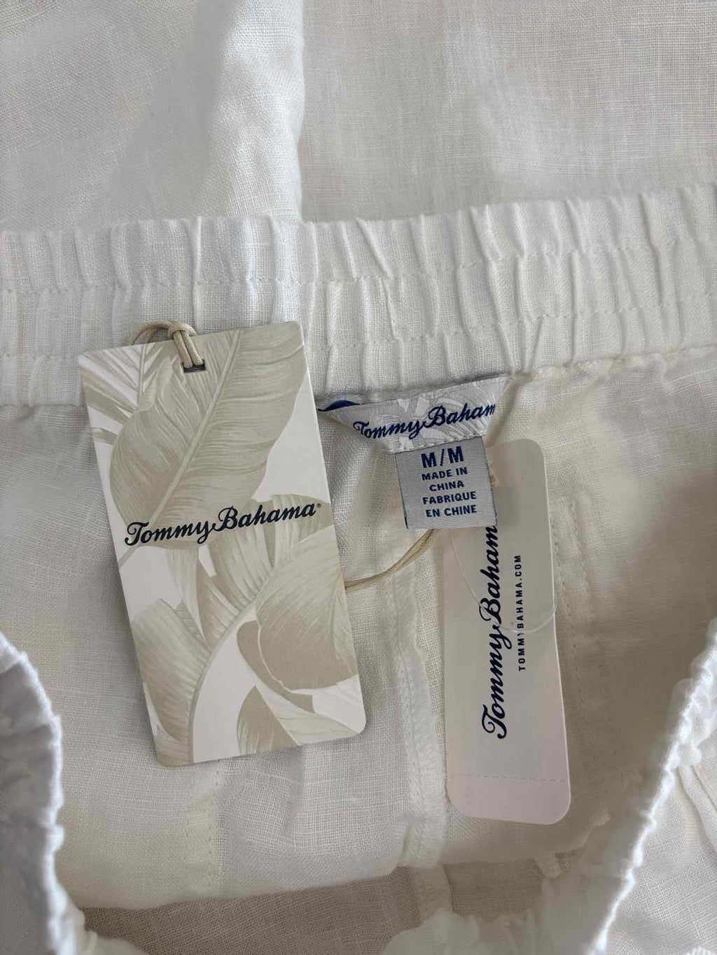 Tommy Bahama Size M White Linen New Pants