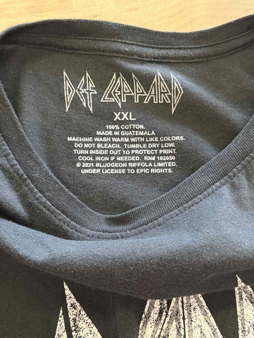 Def Leapord Size XXL Black T-shirt