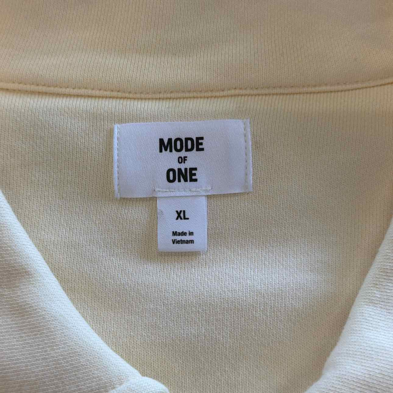Mode Of One Size XL Cream New MENS Polo
