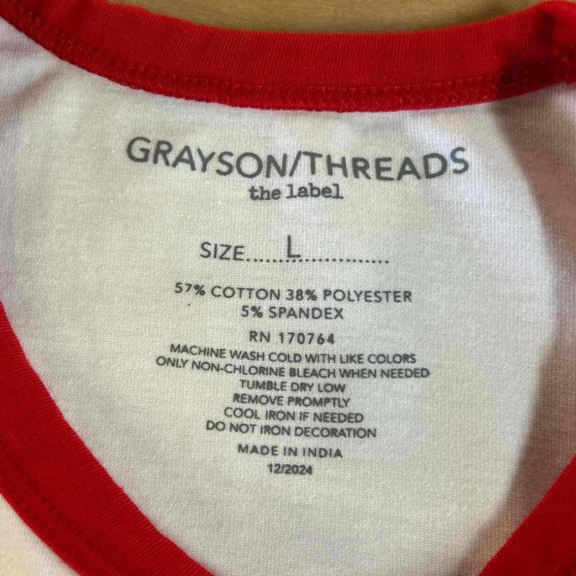 Grayson Threads Size L White New T-Shirt SS