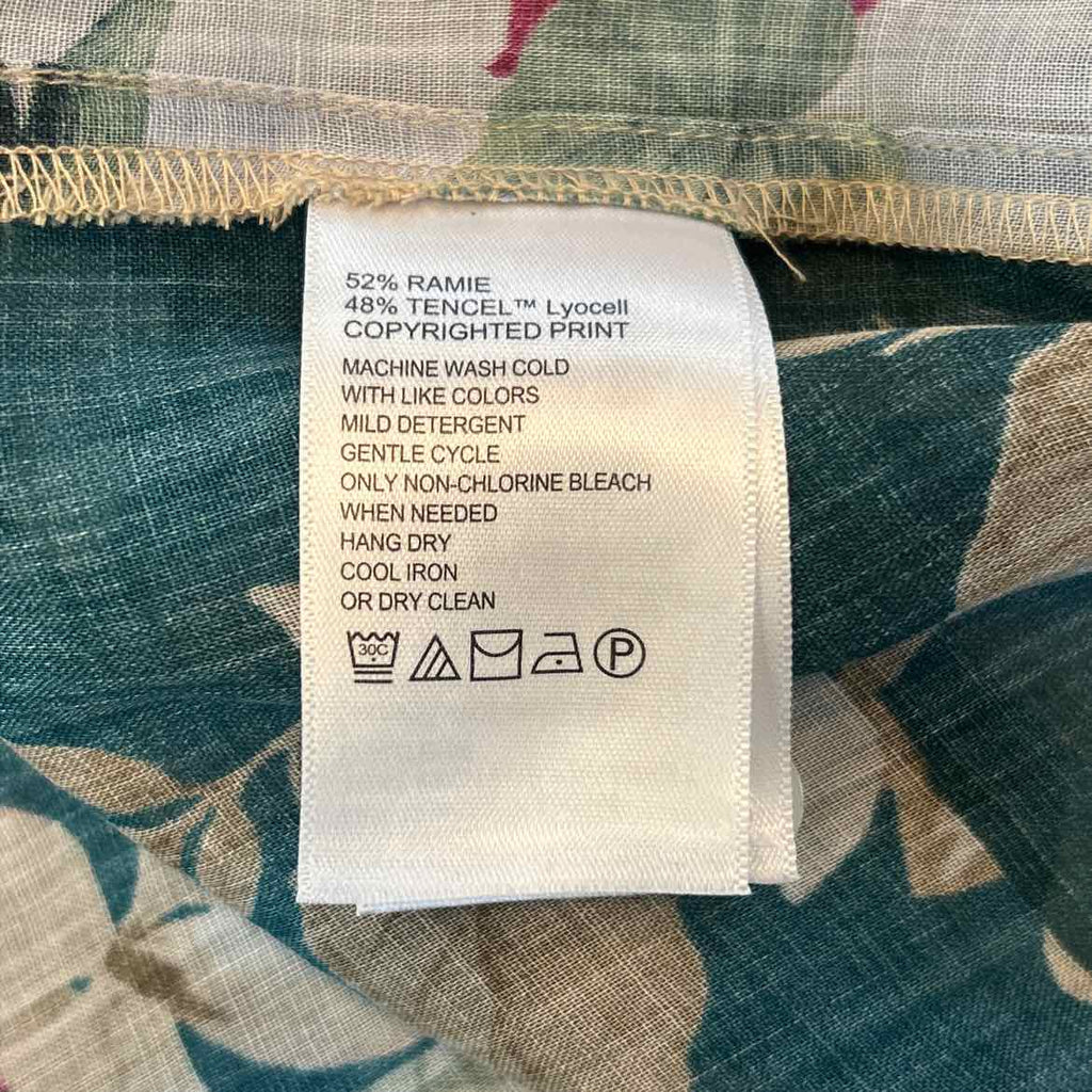 Tommy Bahama Size M Green New Button Down LS