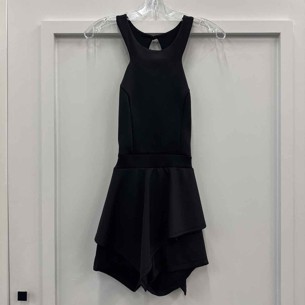 Charlotte Russe Size M Black Preloved Romper