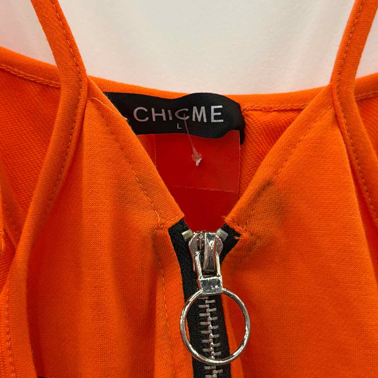 Chicme Size L Orange Preloved Dress