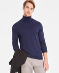 Alfani Men's Merino Wool-Blend Turtleneck Sweater,