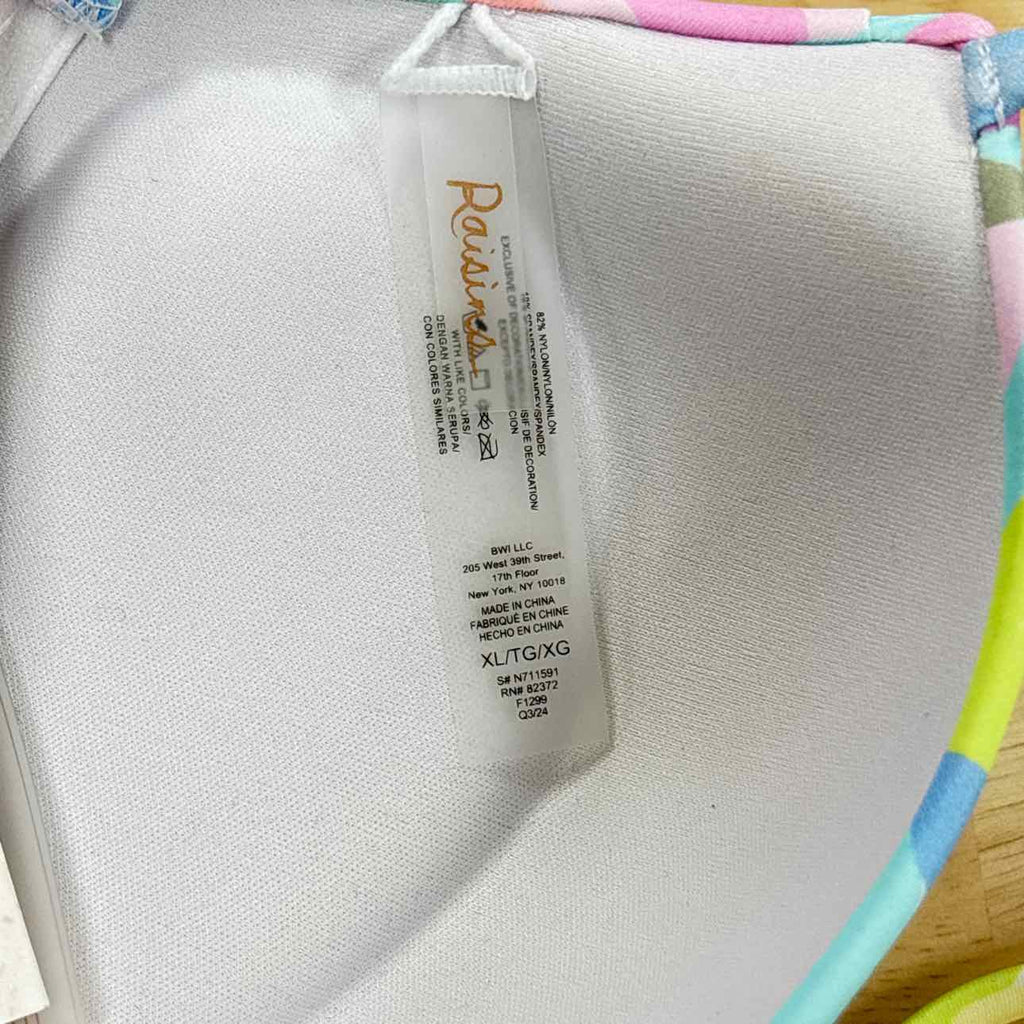 Raisins Size XL White New Swimsuit Bottom/Top