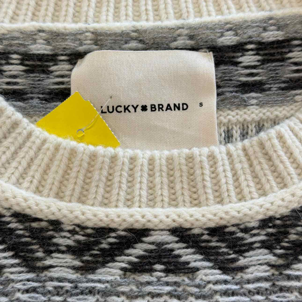Lucky Brand Size S White Sweater