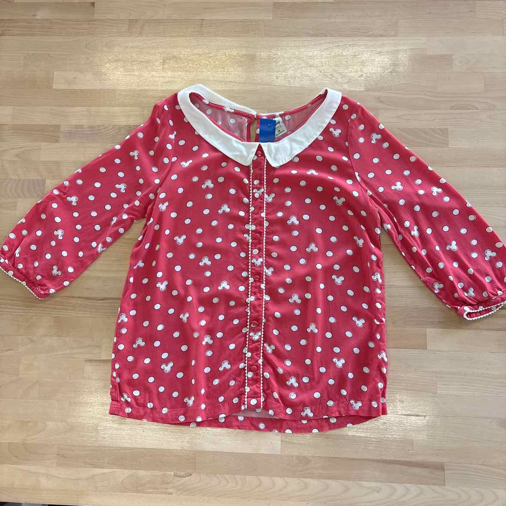 Disney Size M Red Blouse