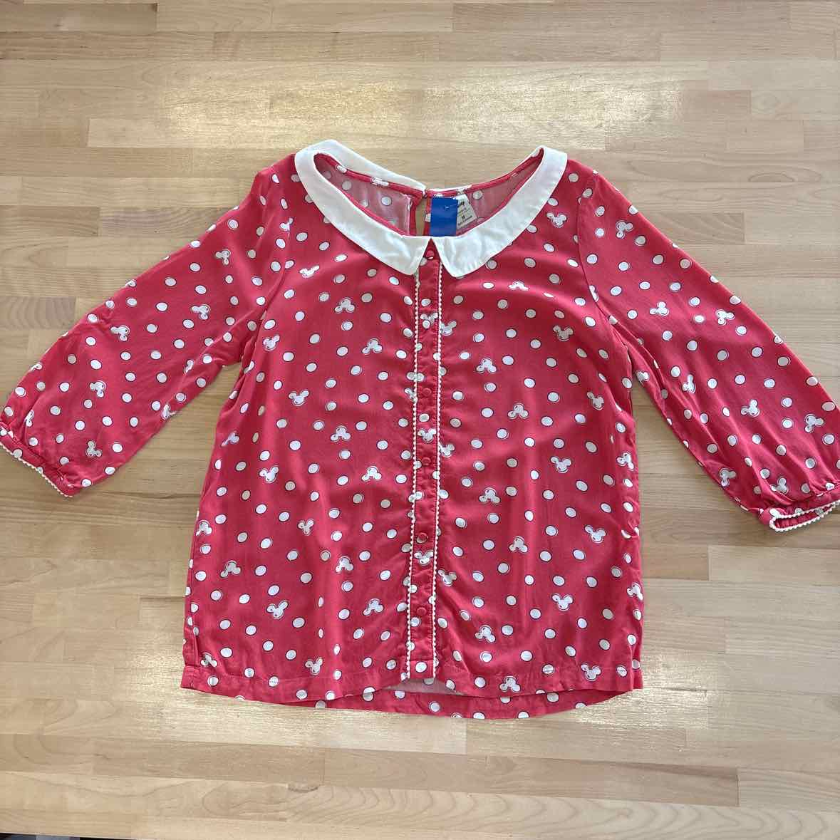 Disney Size M Red Blouse