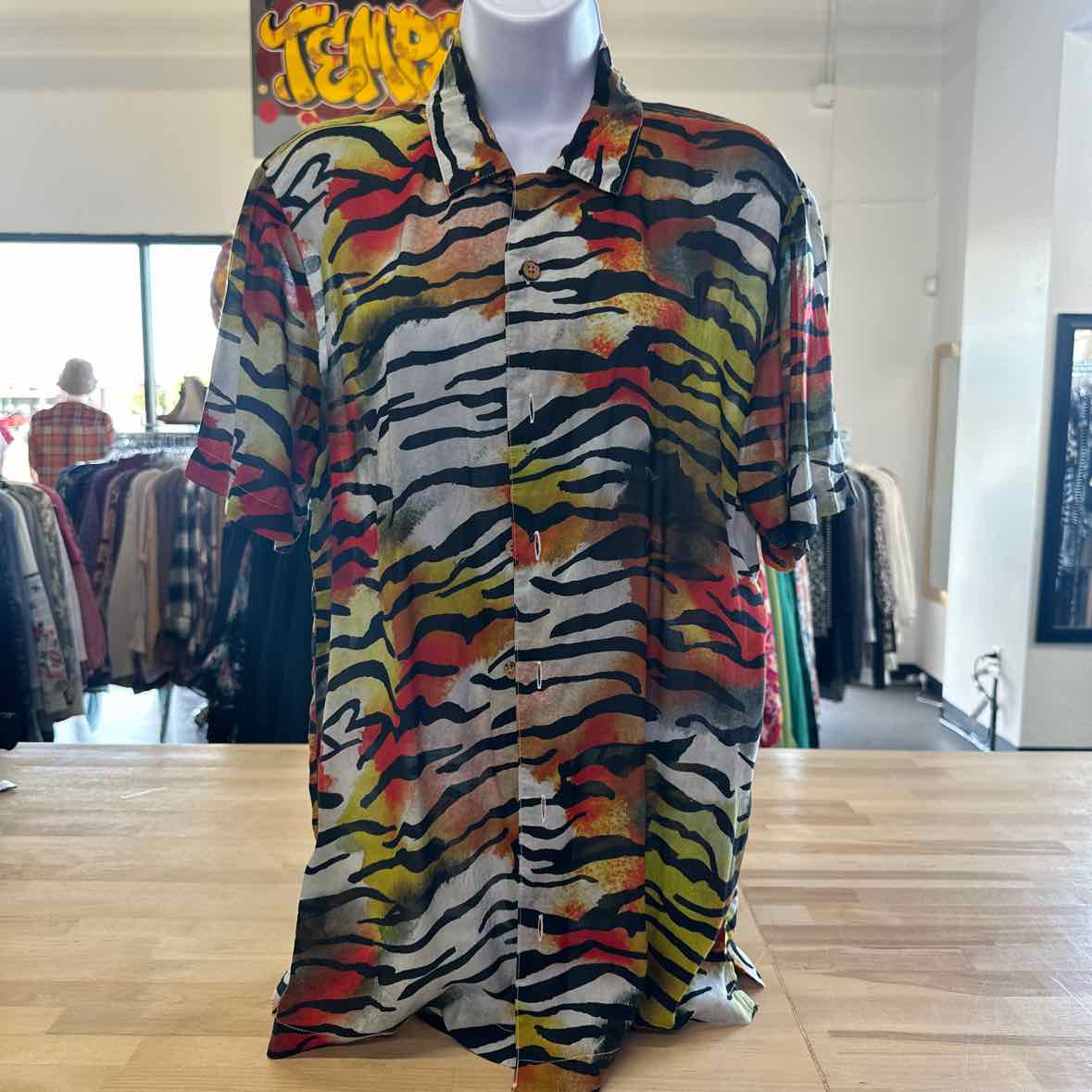 Ed Hardy Size S Multi - Fall Button Down Shirt