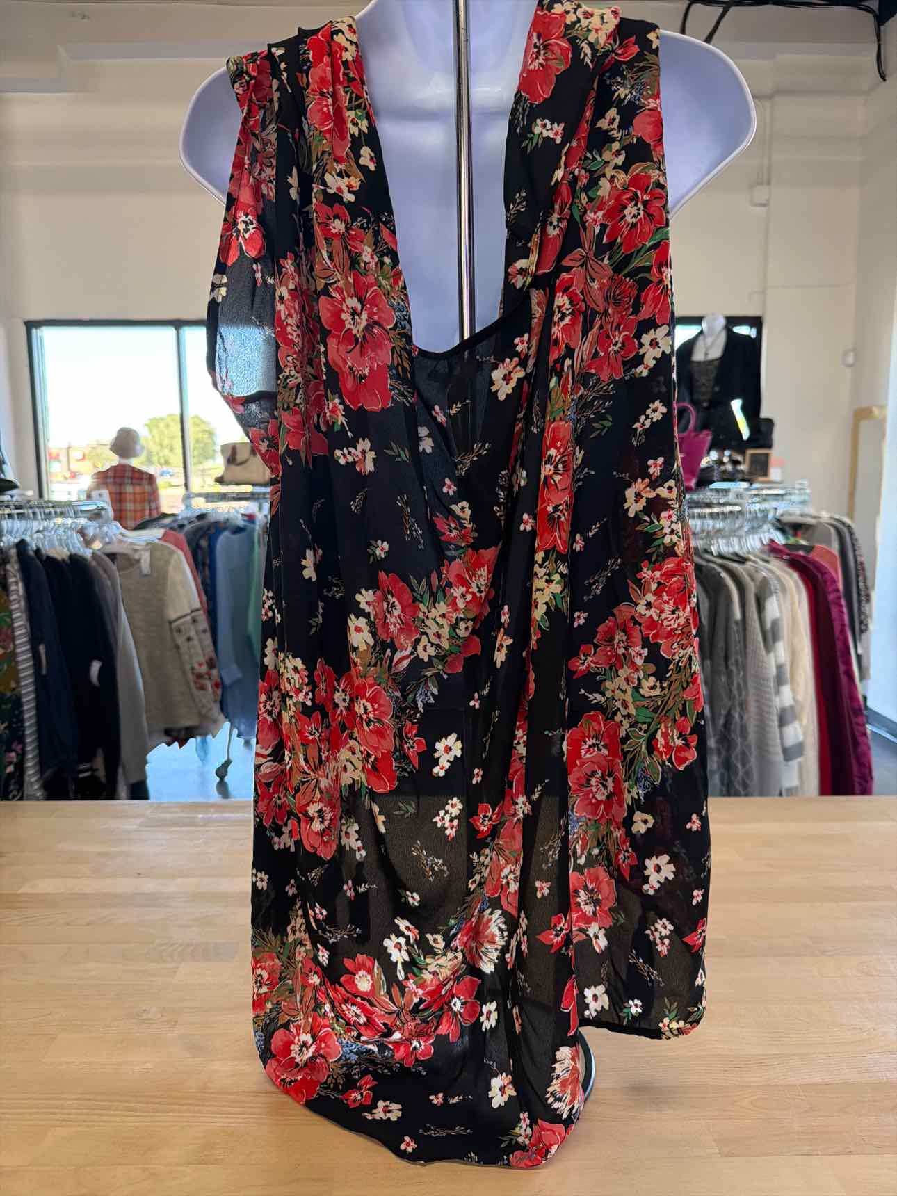 Maurices Size OS Black Duster