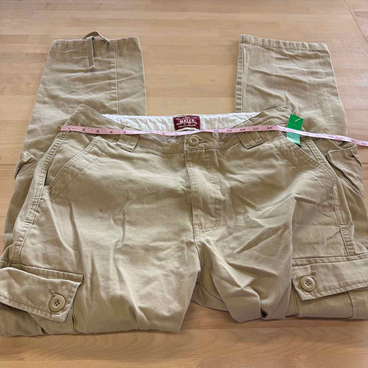 Matchstick Size 36 Tan MENS Pants