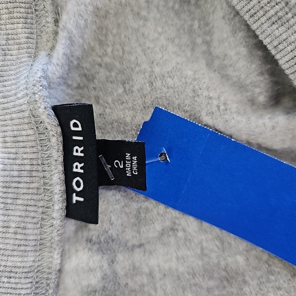 Torrid Size 2 Gray Sweatshirt