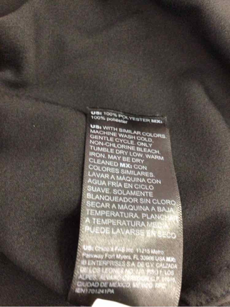 White House Black Market Size 10 Black Preloved Blouse LS