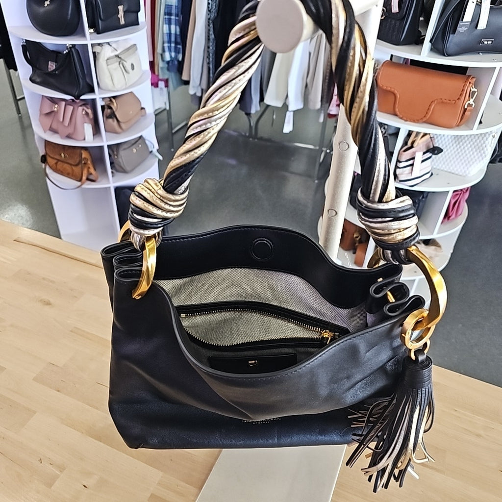 Donna Karan New York Glenwood Small Shoulder Bag - Black, Gold