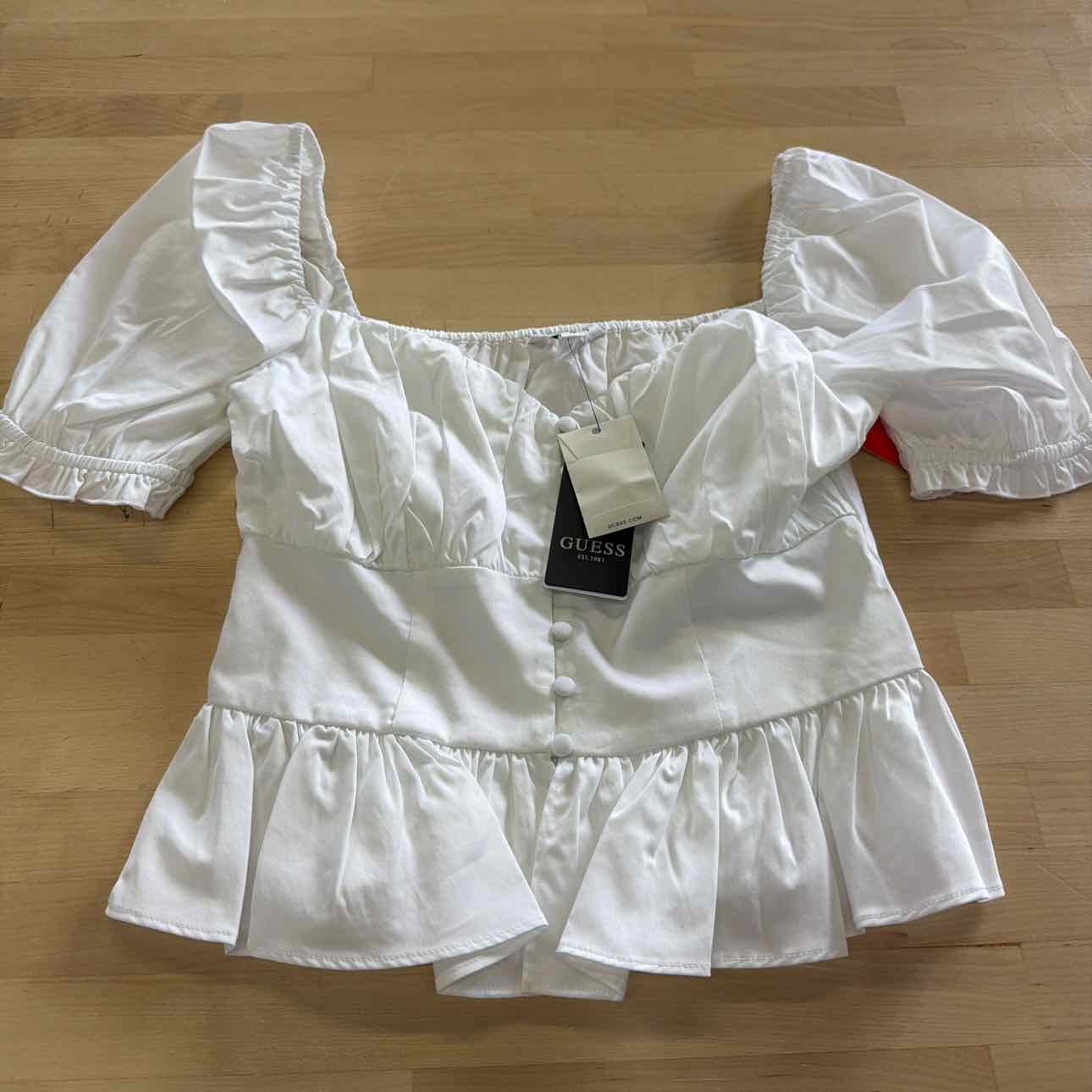 Guess Size XS White New Blouse