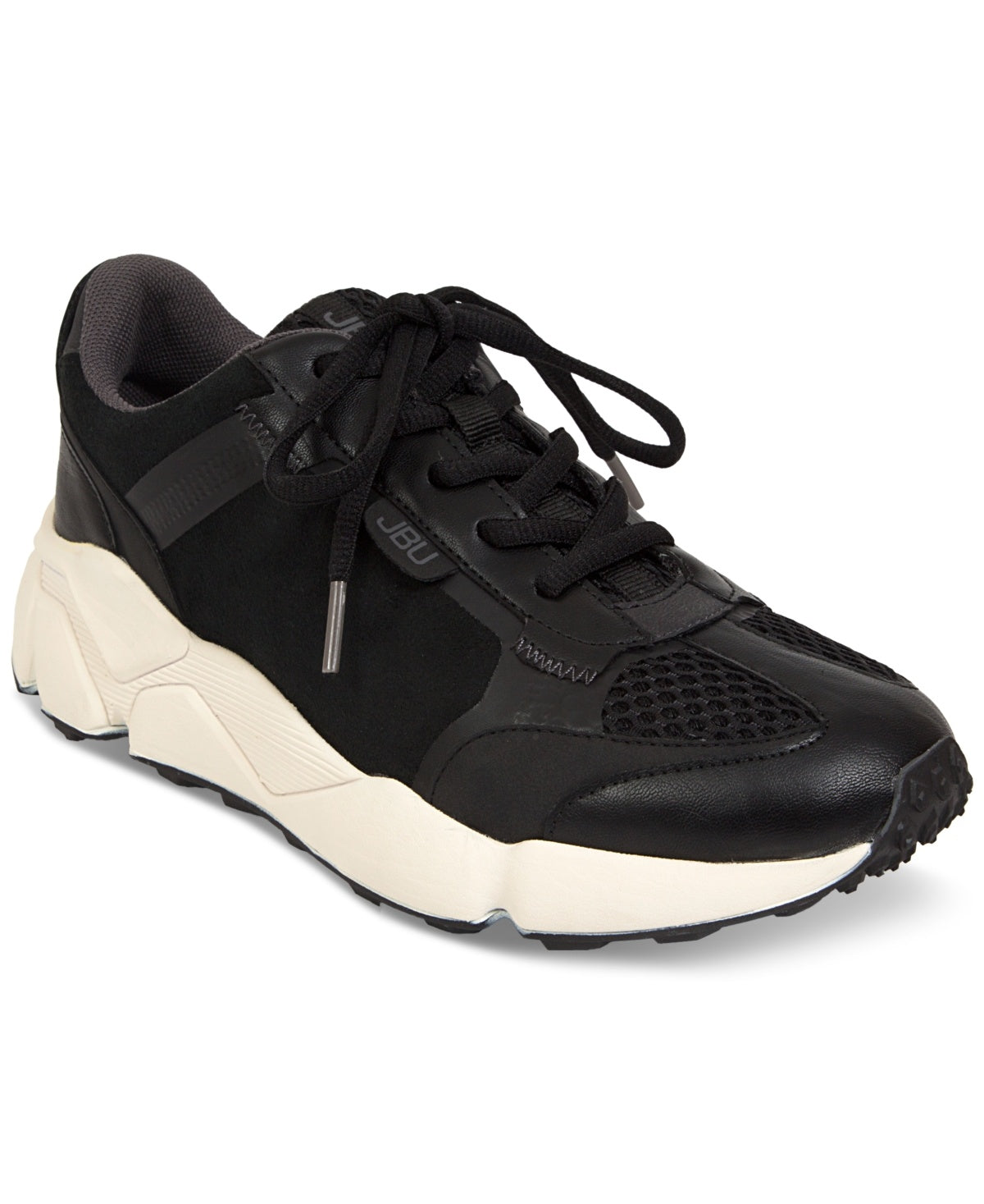 JBU Womens Silene Casual Lace-Up Black 9M