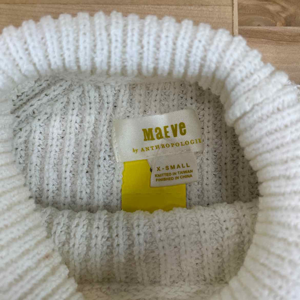 Maeve Size XS White Preloved Sweater