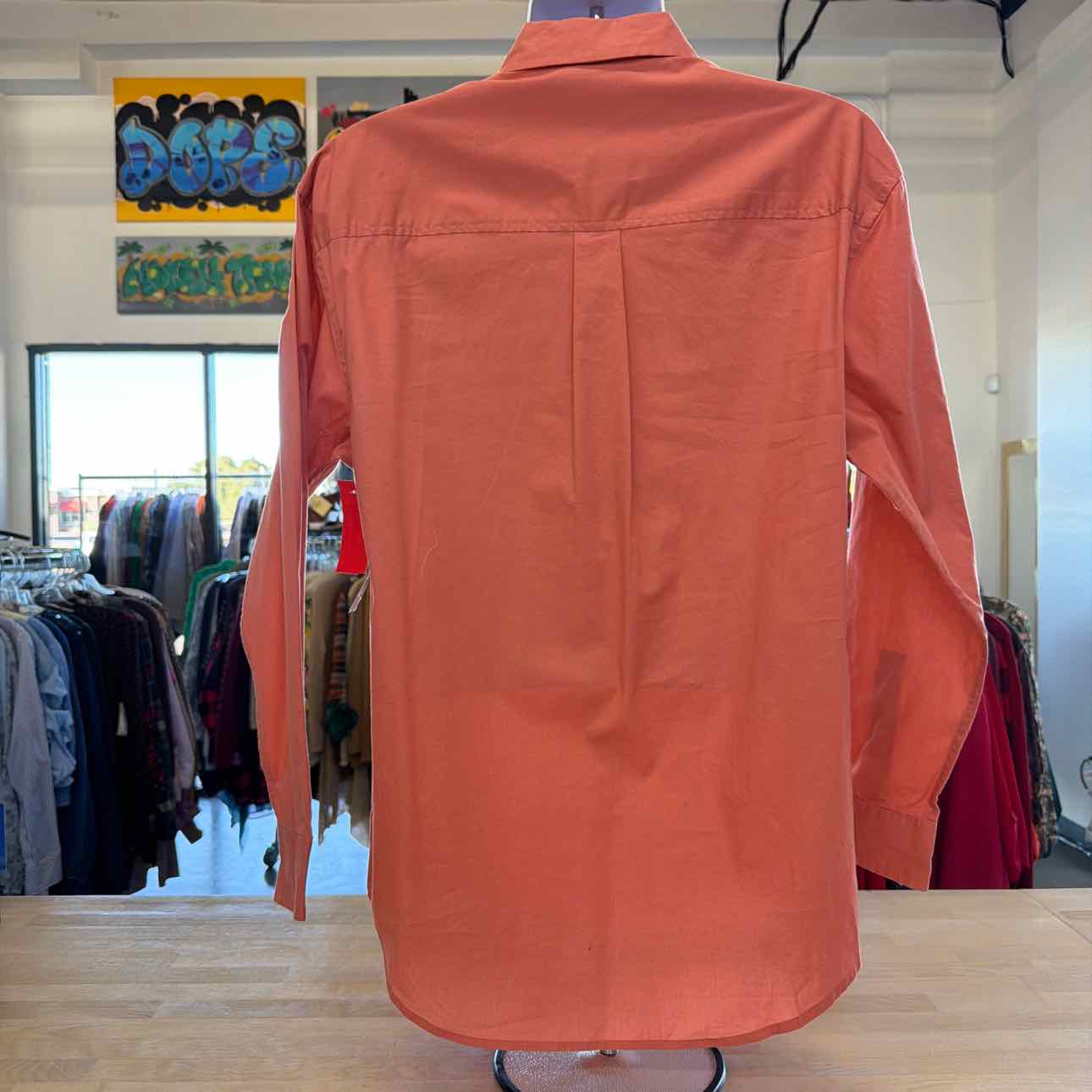 Mode of One Men's Long-Sleeve Button-Front Utility Shirt - Sunbaked Clay