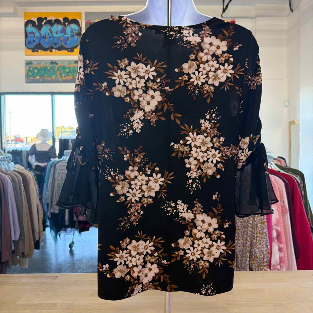 Adele and May Size S Black Polyester Spandex Preloved Blouse