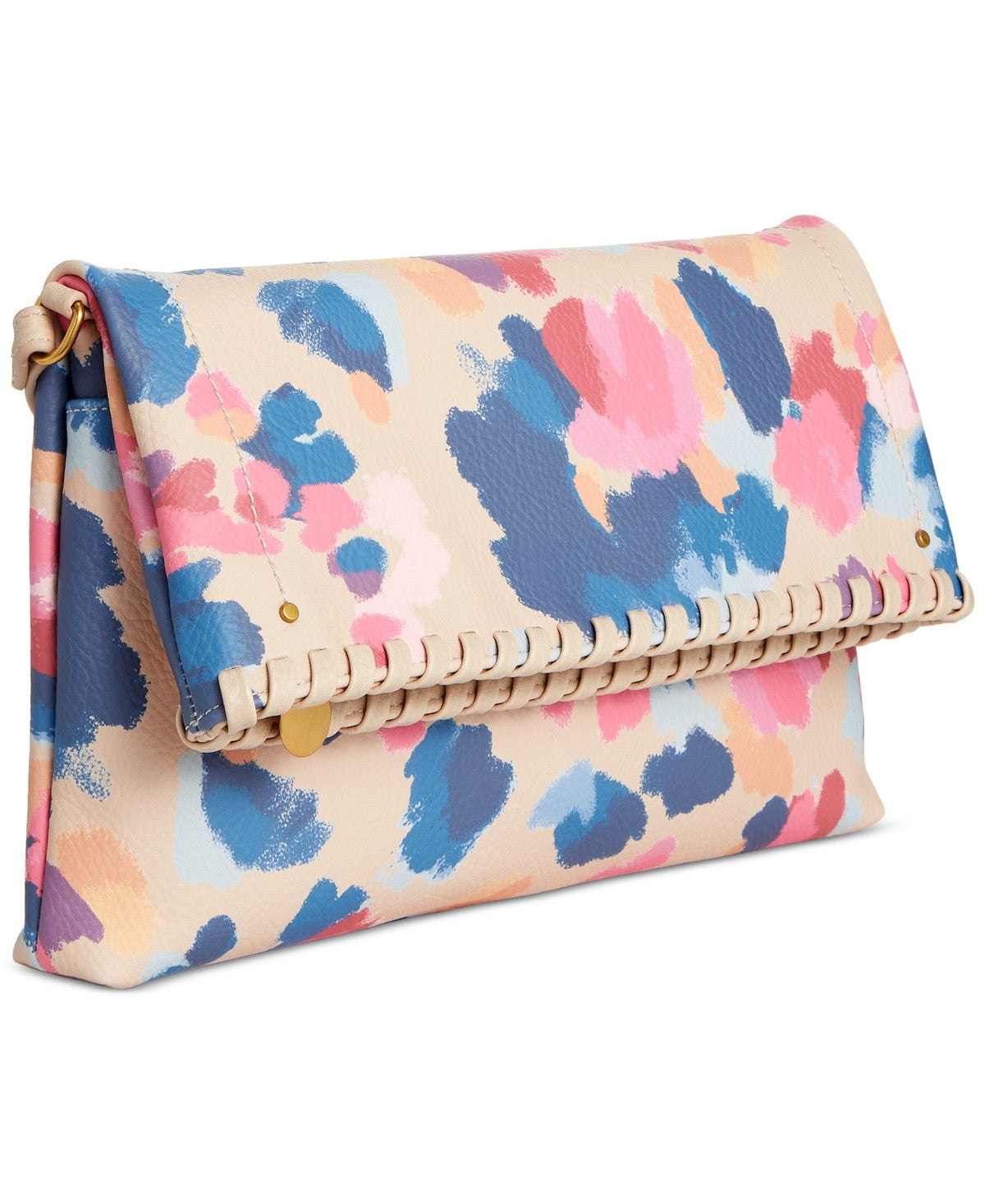 Style & Co Whipstitch East West Flap Crossbody- Dream Dye P