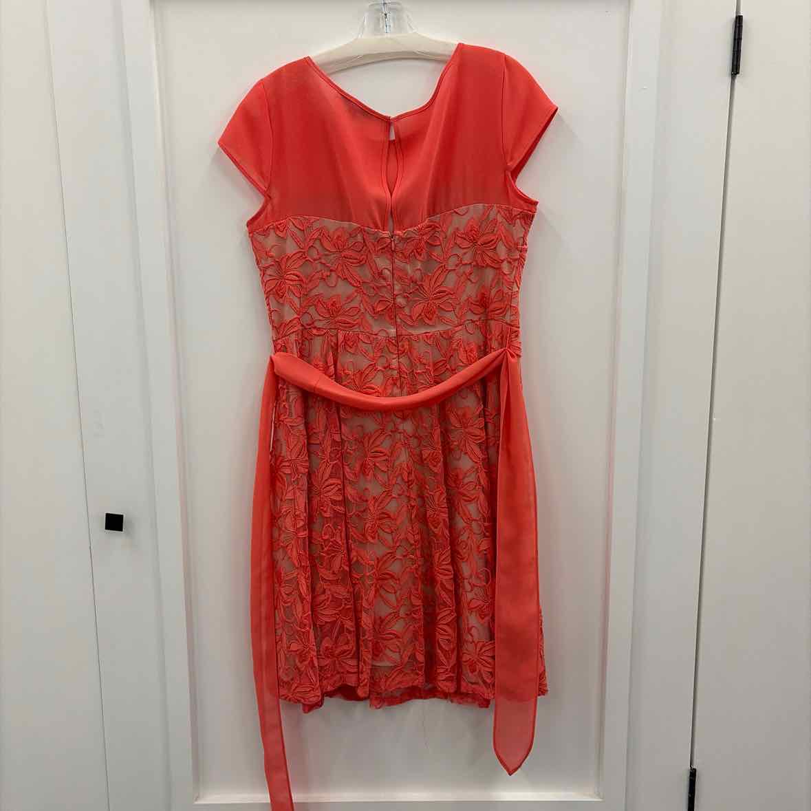 Danny & Nicole Size 12 Orange Used Dress