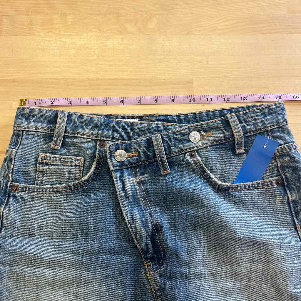 zara Size XS Blue Denim Preloved Skirt