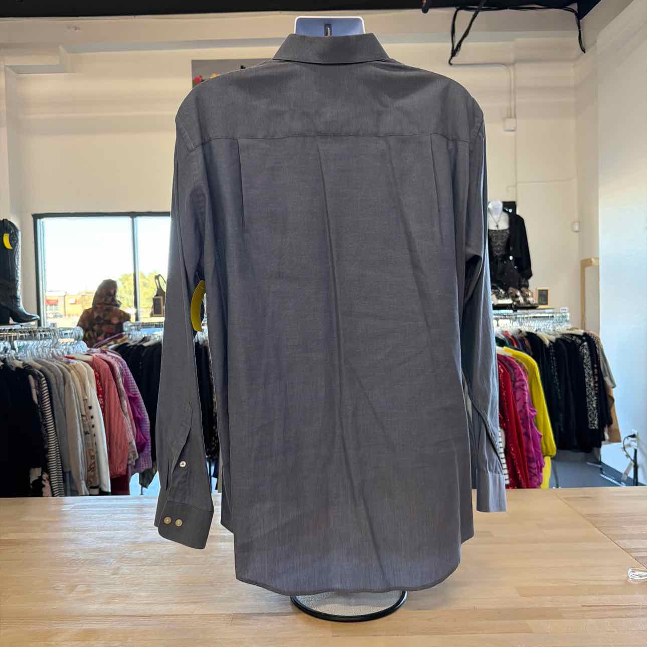 Calvin Klein Size XL Blue MENS Button Down Shirt