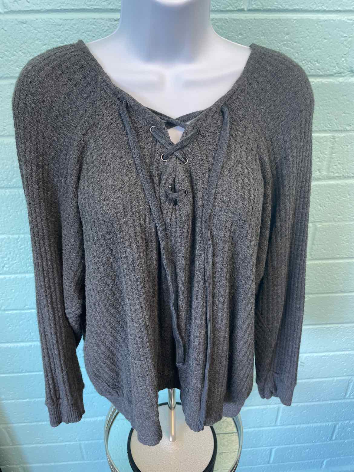 Velvet Size XL Gray Longsleeve