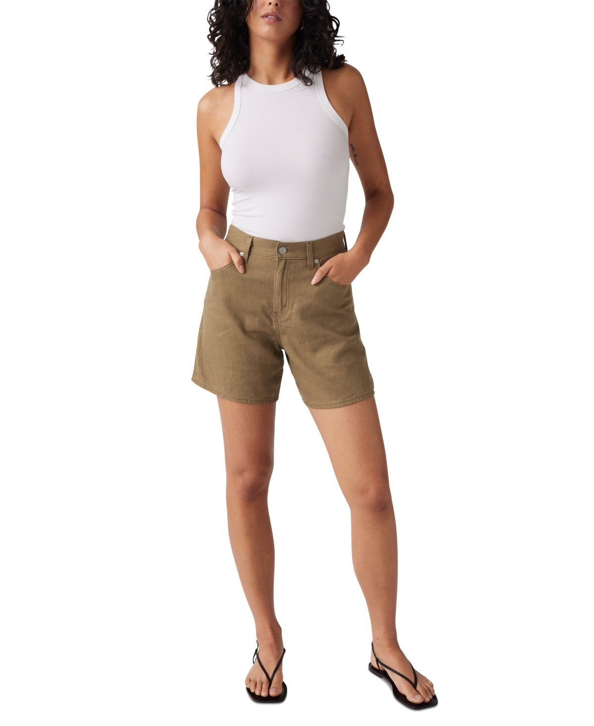 Levi's Women Size 28 Green New Shorts