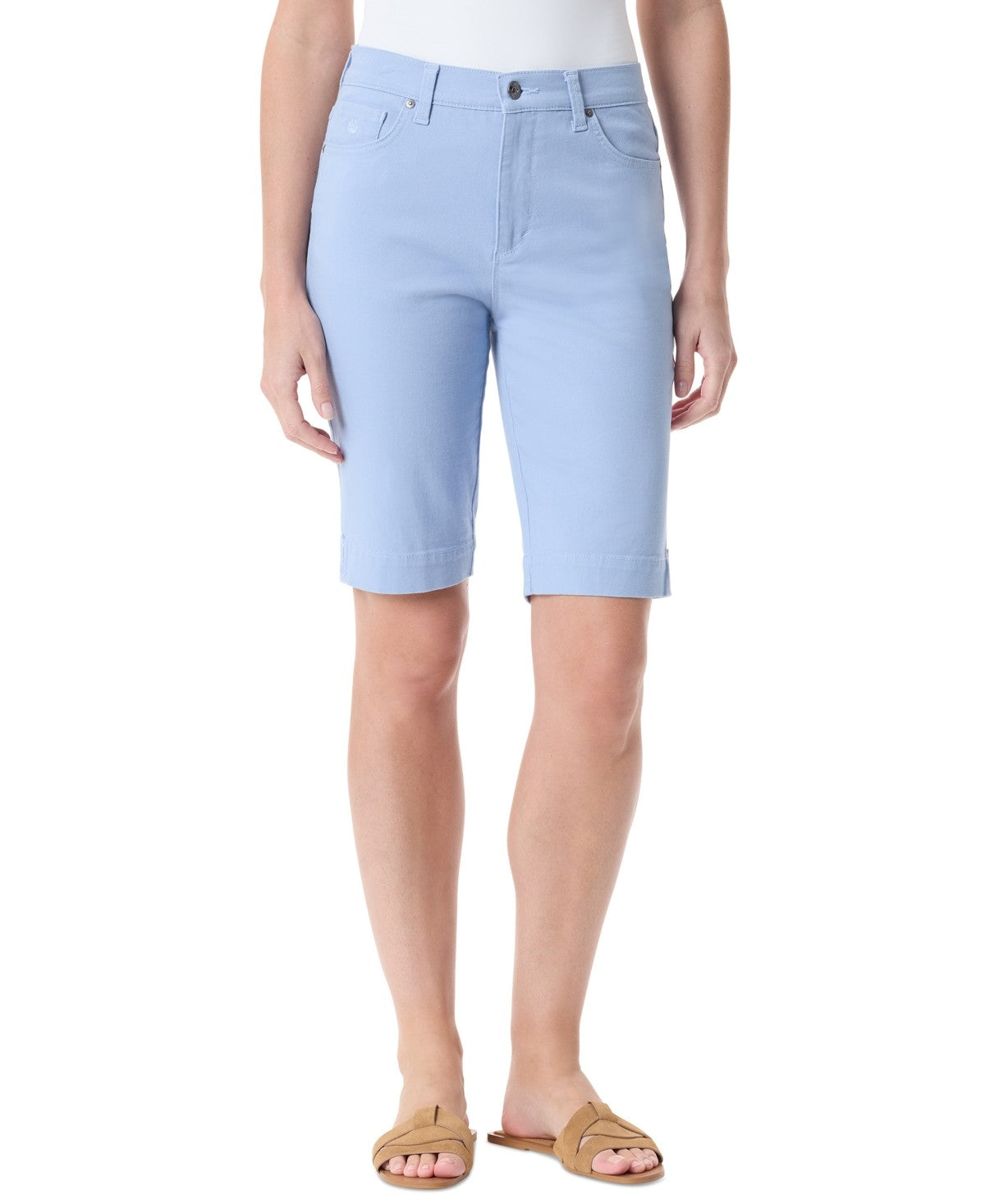 Gloria Vanderbilt Women Size 6 Blue New Shorts