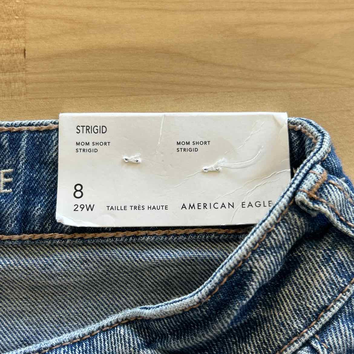 American Eagle Size 8 Blue Denim Shorts