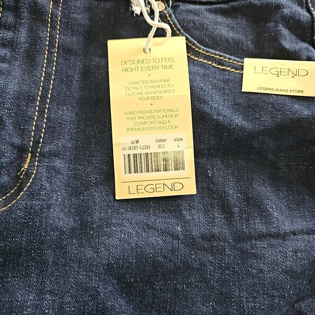 LegEnd Size L Denim Preloved Skirt