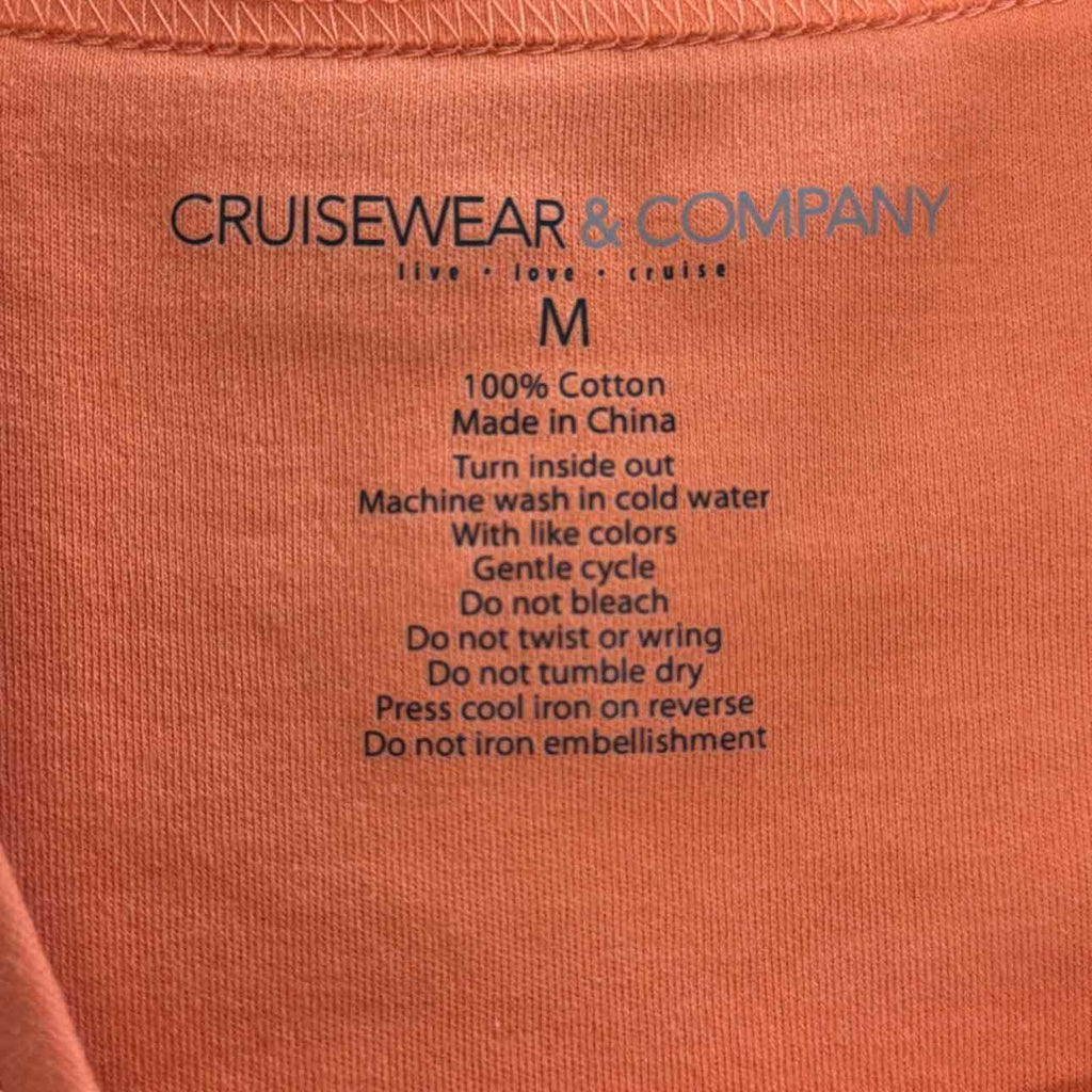 Cruisewear & Company Size M Orange Preloved T-shirt