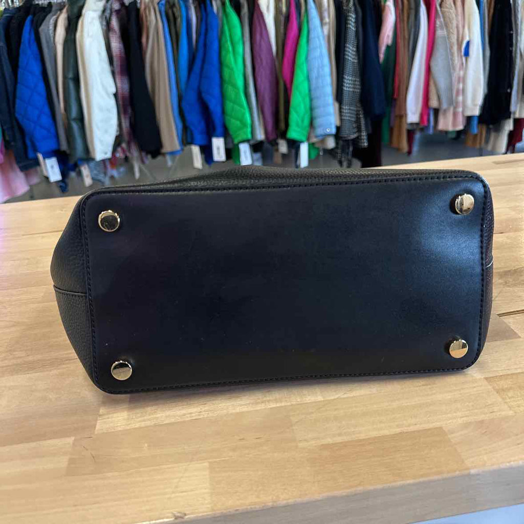 Michael Kors Winston Large Leather Zip-Top Black