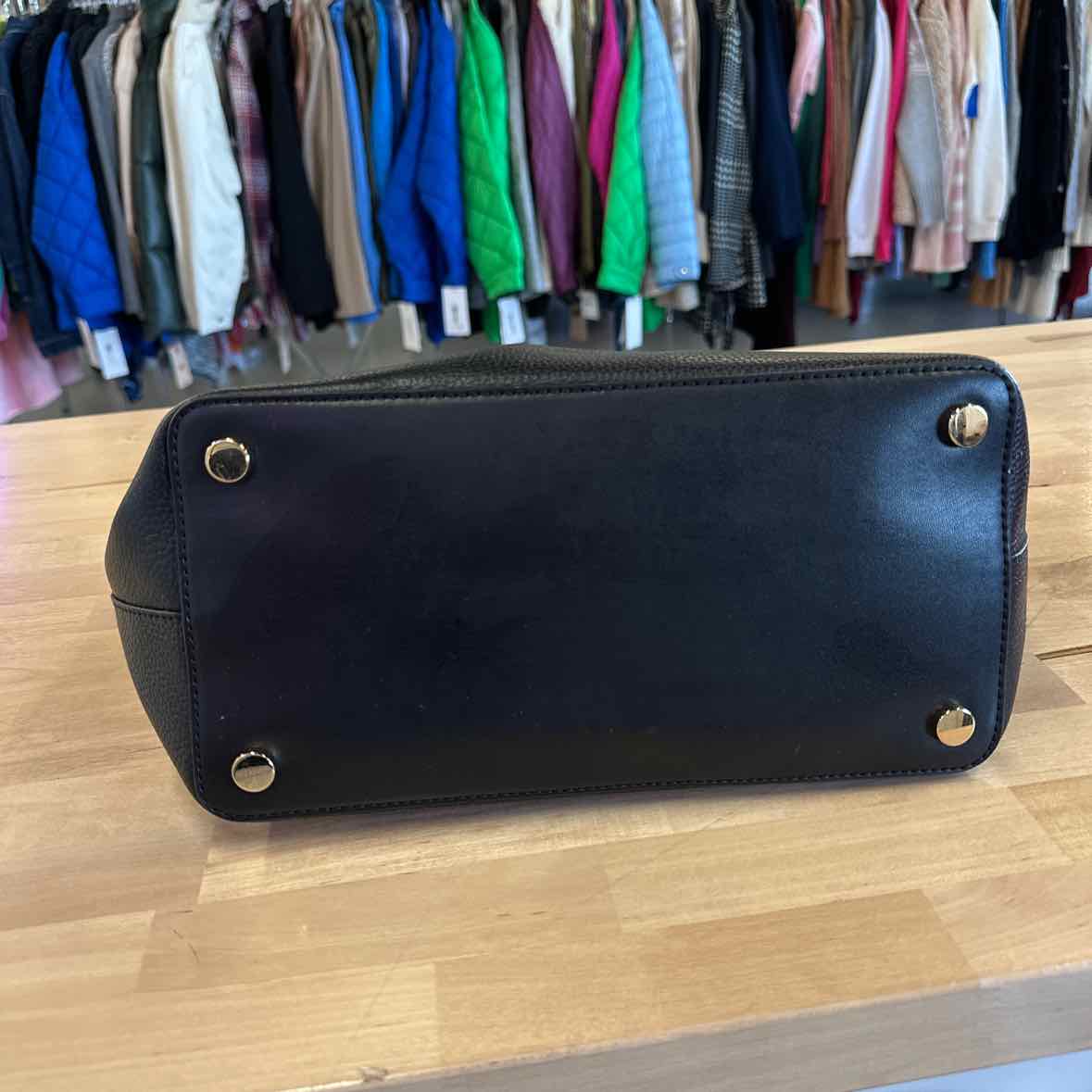 Michael Kors Winston Large Leather Zip-Top Black