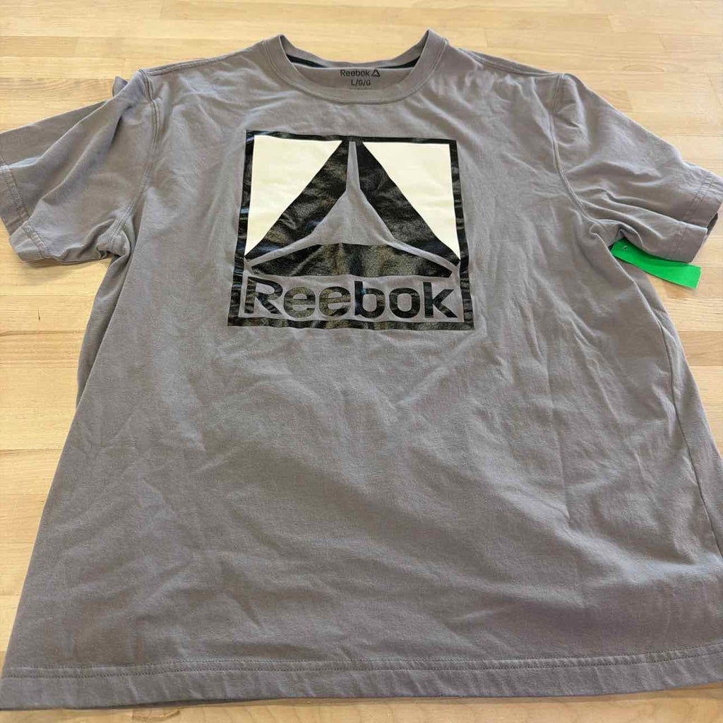 Reebok Size L Gray Preloved MENS T-shirt