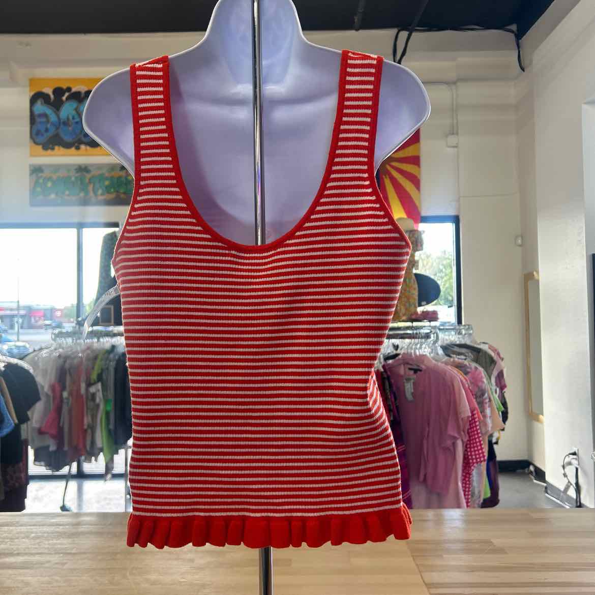Free Assembly Size L Orange Preloved Tank