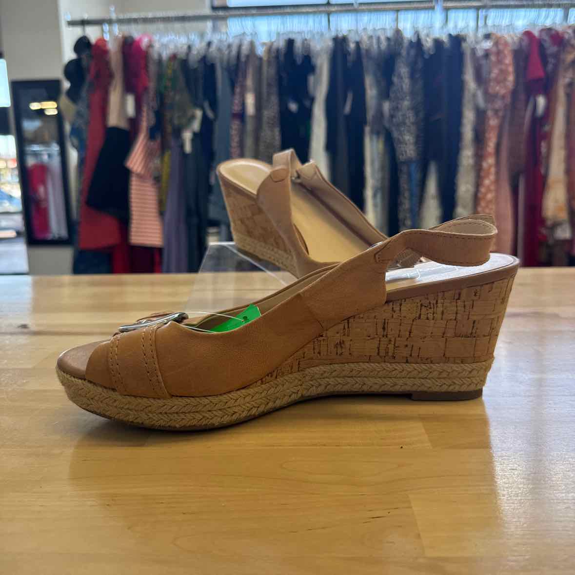 Franco Sarto Shoe Size 11 Tan Wedges