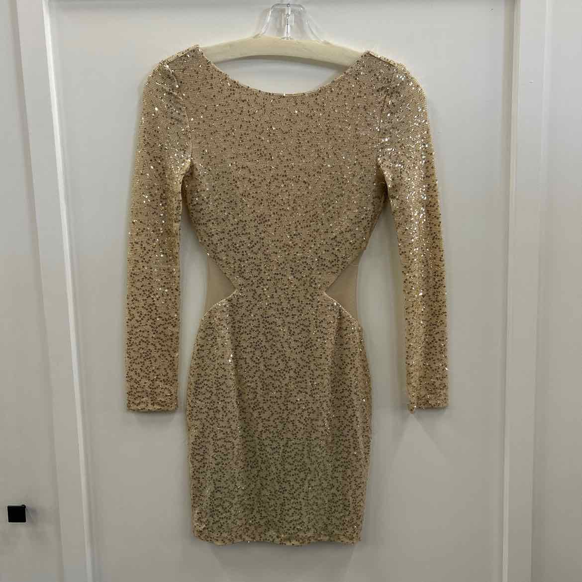 arden b. Size XS Gold Sequined Dress