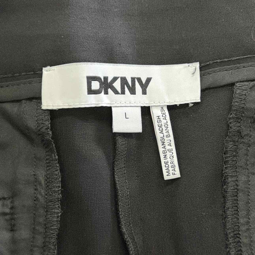 Dkny Women's High Rise Wide Leg Career Pants, Black
