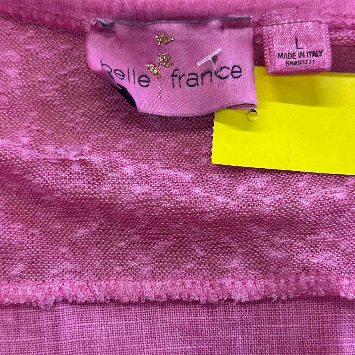 Belle France Size L Pink Blouse