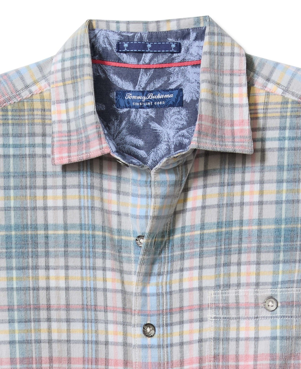 Tommy Bahama Men's Coastline Cord Harbor Classic-Fit Check Button-Down Shirt