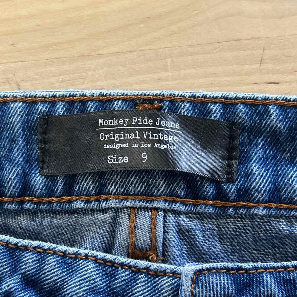 Monkey Ride Size 9 Blue Denim Preloved Jeans