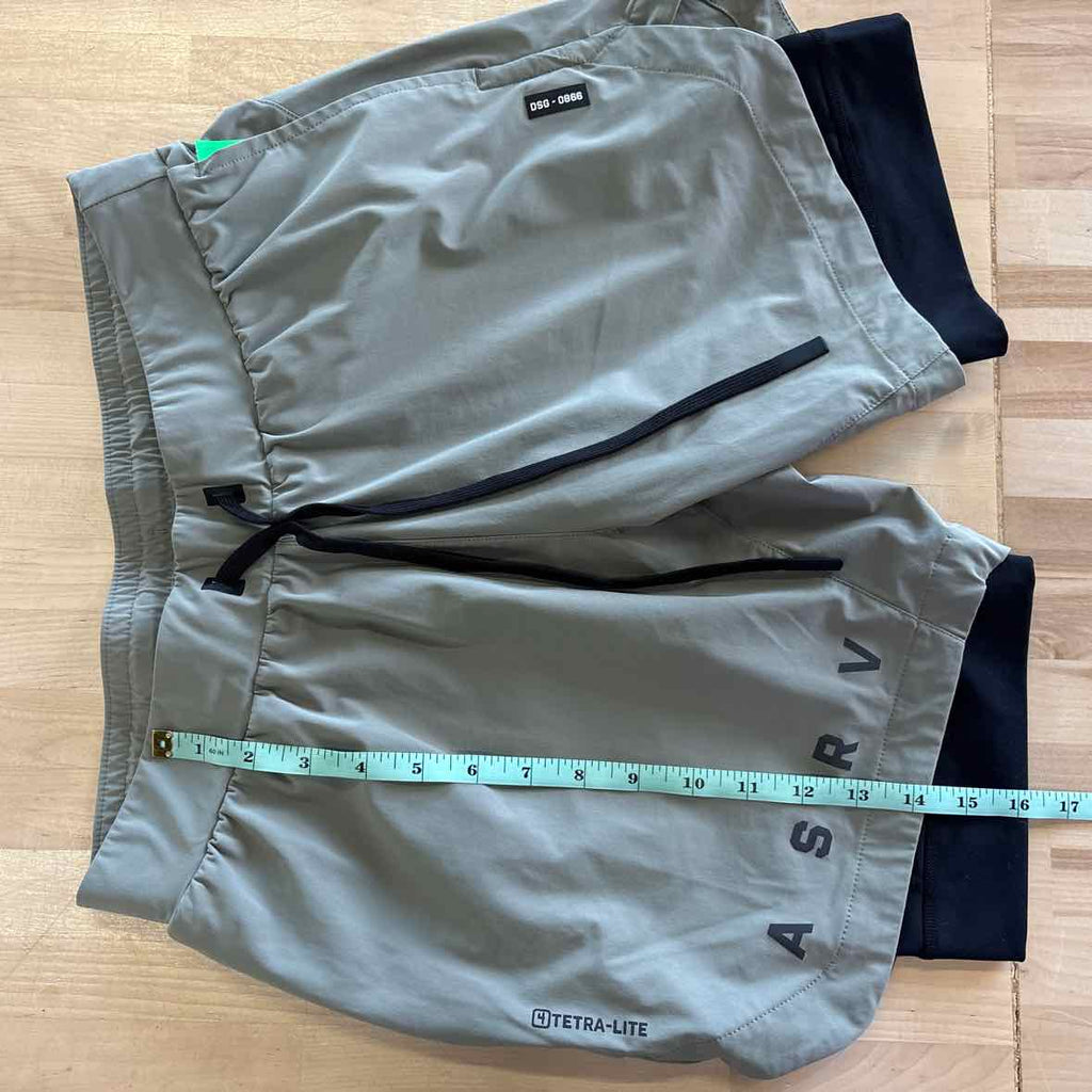 ASRV Size M Green MENS Athletic Shorts